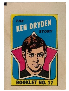 17 Ken Dryden 1971 72 O Pee Chee Pee Chee from Booklets Front