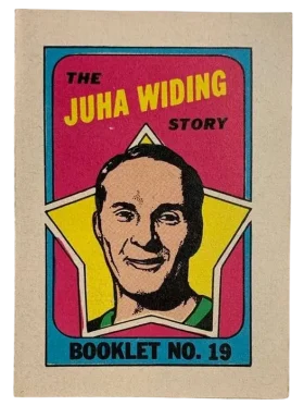 19 Juha Widing 1971 72 O Pee Chee Pee Chee from Booklets Front