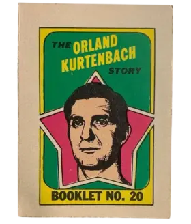 20 Orland Kurtenbach 1971 72 O Pee Chee Pee Chee from Booklets Front