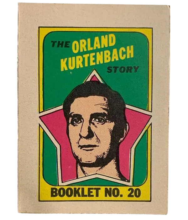 20 Orland Kurtenbach 1971 72 O Pee Chee Pee Chee from Booklets Front