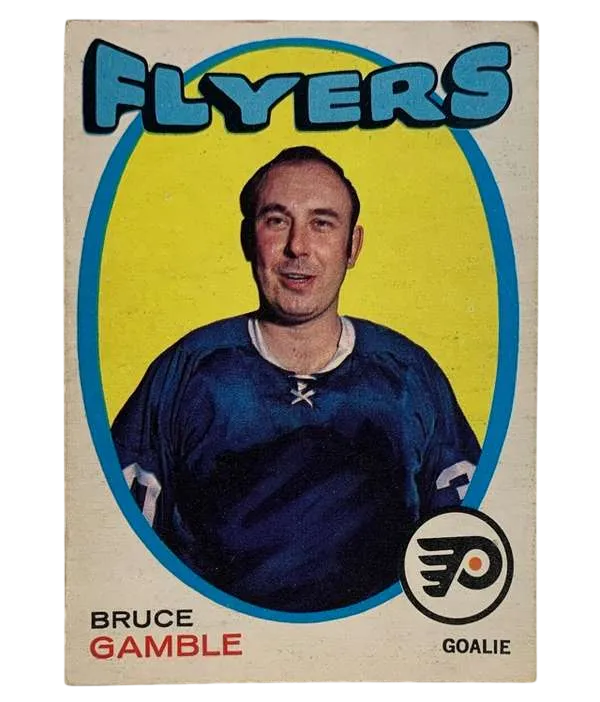 201 Bruce Gamble 1971 72 O Pee Chee from Front Ex6