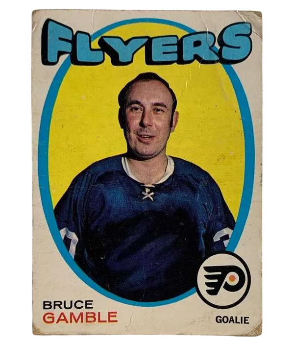 201 Bruce Gamble 1971 72 O Pee Chee from Front Pr