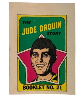 21 Jude Drouin 1971 72 O Pee Chee Pee Chee from Booklets Front