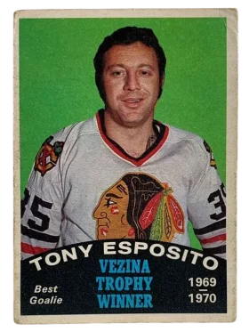 250 Tony Esposito 1970 71 O Pee Chee from Front Vg