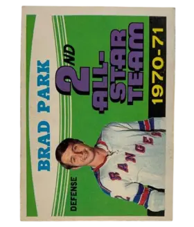 257 Brad Park 1971 72 O Pee from Chee Front
