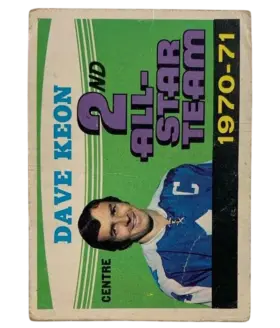 259 Dave Keon 1971 72 O Pee Chee from Front Vg