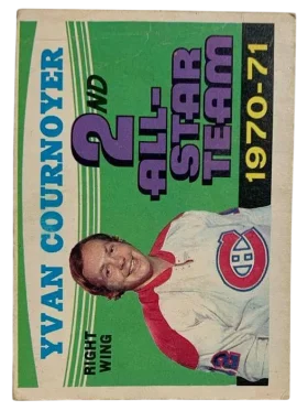 260 Yvan Cournoyer 1971 72 O Pee Chee from Front Vg