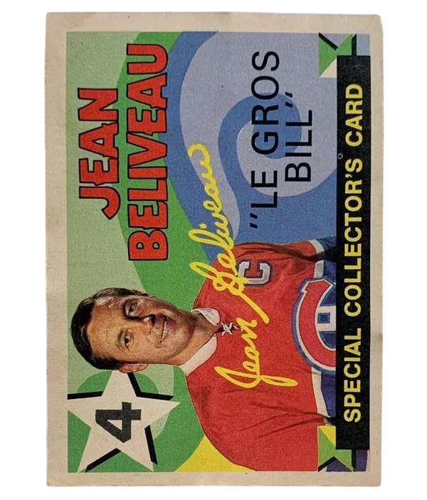 263 Jean Beliveau 1971 72 O Pee from Chee Front