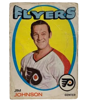 1971-72 O-Pee-Chee Jim Johnson #48 Philadelphia Flyers (EX-MT 6)