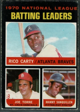 62 Rico Carty Joe Torre 1971 O Pee Chee from Front Cr
