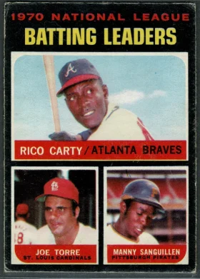 62 Rico Carty Joe Torre 1971 O Pee Chee from Front Mk