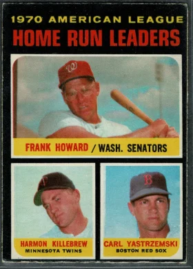 65 Howard Killebrew Yastrzemski 1971 O Pee from Chee Front