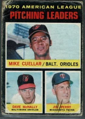 69 Mike Cuellar Dave Mcnally Jim Perry 1971 O Pee from Chee Front