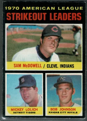71 Sam Mcdowell Mickey Lolich Bob Johnson 1971 O Pee Chee from Front Vg4