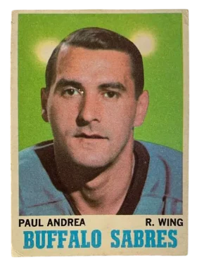 77 Paul Andrea 1970 71 O Pee Chee from Front Pr