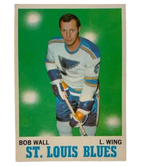 98 Bob Wall 1970 71 O Pee Chee from Front Ex