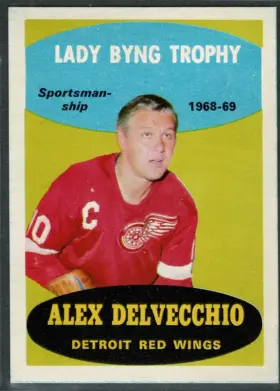 206 Alex Delvecchio 1969 70 O Pee Chee from Front Ex