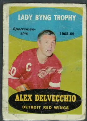 206 Alex Delvecchio 1969 70 O Pee Chee from Front Fr