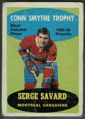 210 Serge Savard 1969 70 O Pee Chee from Back Vg