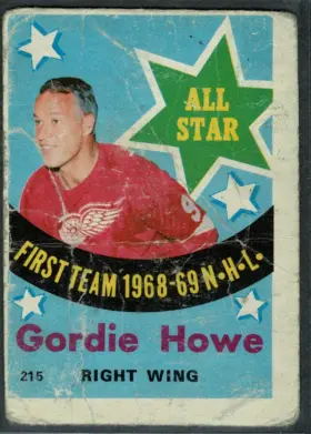 215 Gordie Howe 1969 70 Opc from Front F