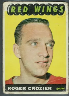 42 Roger Crozier 1965 66 from Topps Front