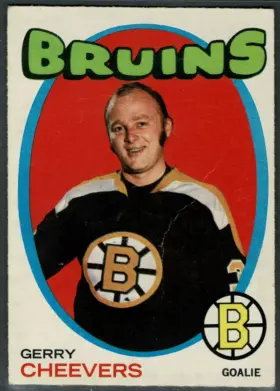 54 Gerry Cheevers 1971 O Pee from Chee Front
