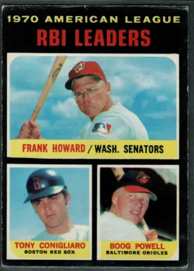63 Frank Howard Tony Conigliaro Boog Powell 1971 O Pee from Chee Front