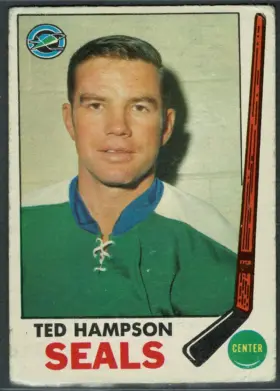 86 Ted Hampson 1969 70 O Pee Chee from Front Stamp