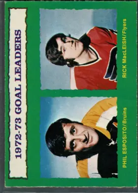 133 Phil Esposito Rick Macleish 1973 74 O Pee from Chee Front