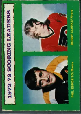 135 Phil Esposito Bobby Clarke 1973 74 O Pee from Chee Front