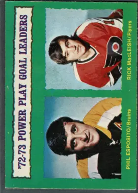 138 Phil Esposito Rick Macleish 1973 74 O Pee from Chee Front