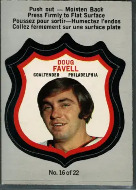 16 Doug Favell 1972 O Pee from Chee Front