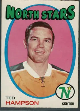 1971-72 O-Pee-Chee Ted Hampson #101 Minnesota North Stars (EX 5)