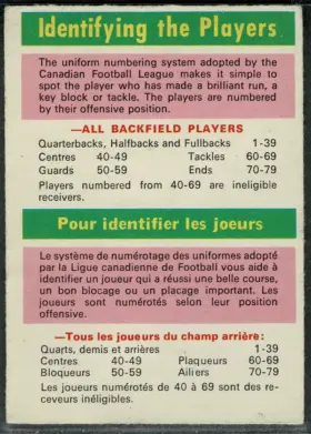 115 Identifying The Players 1970 O Pee Chee from Front 1