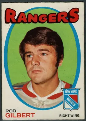 1971-72 O-Pee-Chee Rod Gilbert #123 New York Rangers (EX-MT 6)