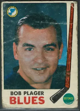 1969-70 O-Pee-Chee Bob Plager #13 St. Louis Blues Vintage Hockey Card (VG-EX 4)
