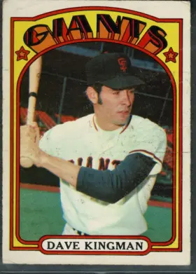 1972 O-Pee-Chee Dave Kingman #147 Rookie Card RC San Francisco Giants (EX-MT 6)-front