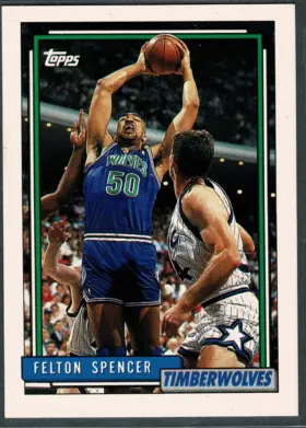 152 Felton Spencer 1992 from Topps Front