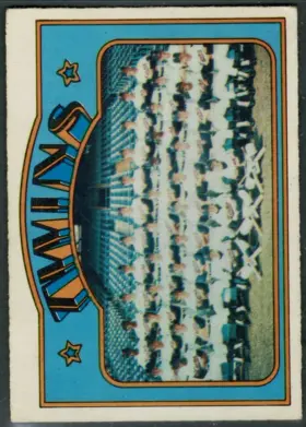 156 Senators Twins Team Records 1972 O Pee from Chee Front