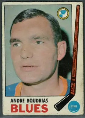 1969-70 O-Pee-Chee Andre Boudrias #16 St. Louis Blues (EX 5)