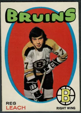1971-72 O-Pee-Chee Reg Leach #175 Key Rookie Info Boston Bruins (EX-MT 6)