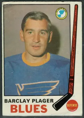 176 Barclay Plager 1969 70 O Pee Chee from Front Vg
