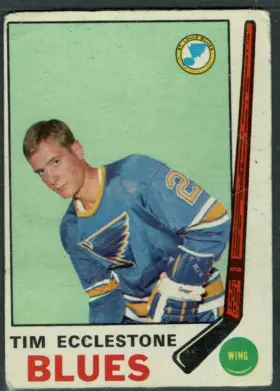 179 Tim Ecclestone 1969 70 O Pee Chee from Front Vg