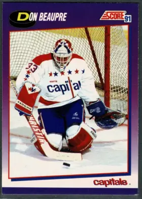1991-92 Score Don Beaupre #185 Base Capitals Washington Capitals