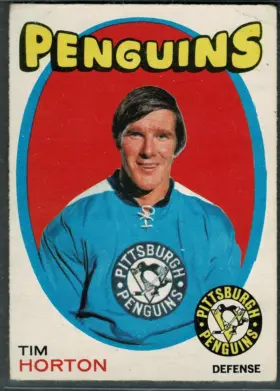 1971-72 O-Pee-Chee Tim Horton #186 Pittsburgh Penguins (EX 5)