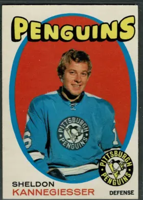 1971-72 O-Pee-Chee Sheldon Kannegiesser #190 Pittsburgh Penguins (EX-MT 6)