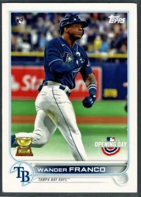 2022 Topps Opening Day Wander Franco #208 Rookie Card RC Tampa Bay Rays (NM-MT 8)