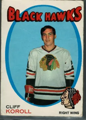 1971-72 O-Pee-Chee Cliff Koroll #209 Chicago Blackhawks (EX)