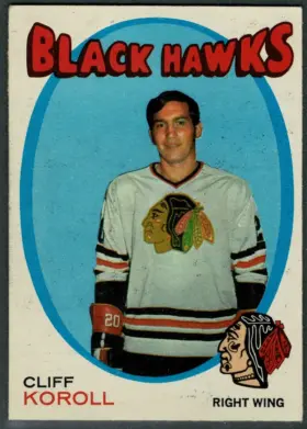 209 Cliff Koroll 1971 72 O Pee Chee from Front Ex
