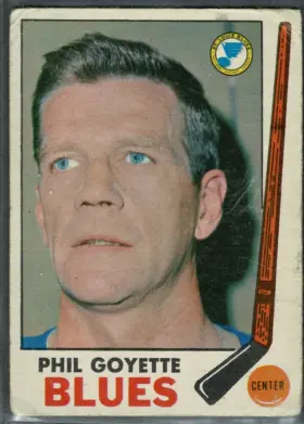 1969-70 O-Pee-Chee Phil Goyette #21 St. Louis Blues Lady Byng Winner (VG-EX 4)